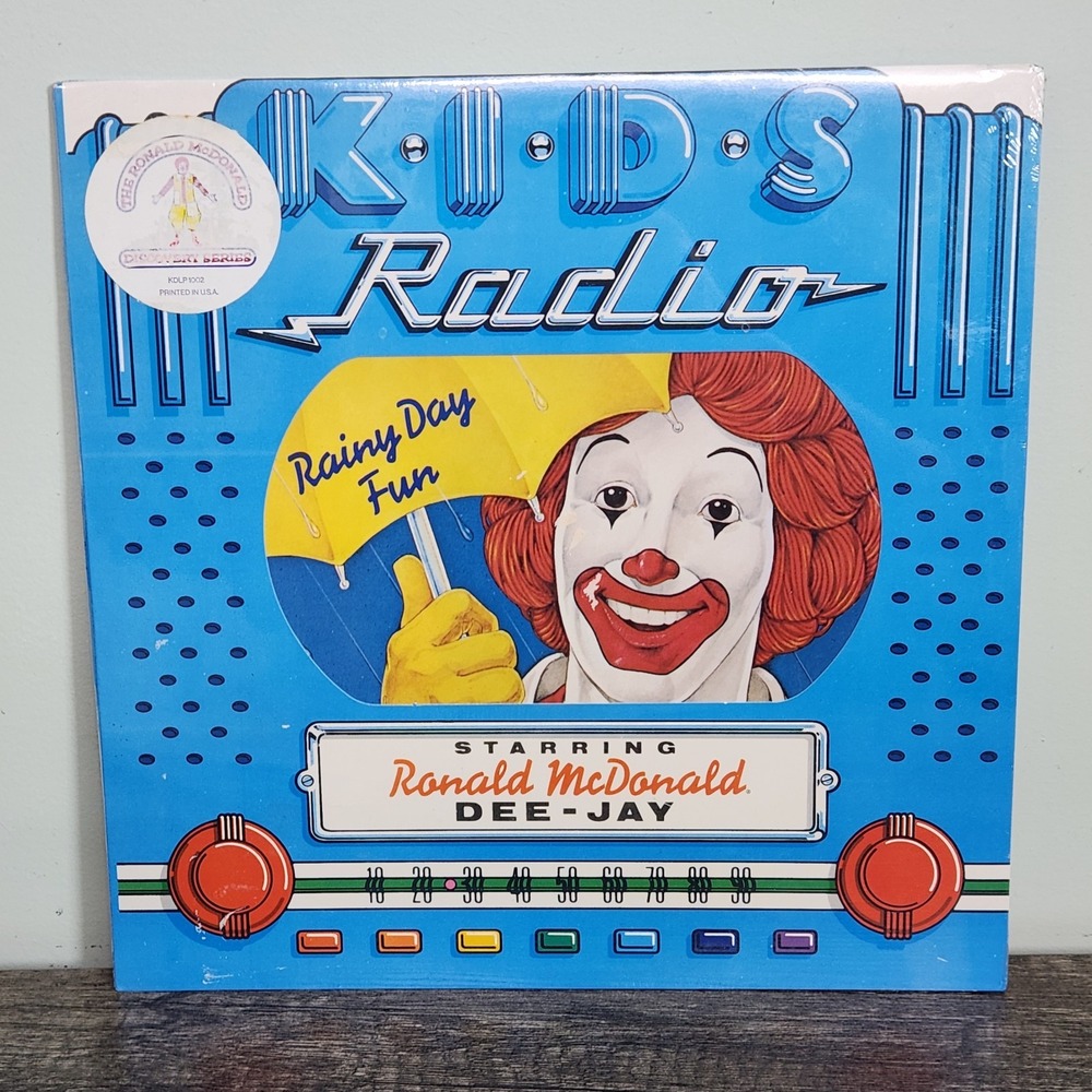 Vtg 1980 Ronald McDonald Kids Radio Rainy Day Fun LP Sealed NOS McDonalds